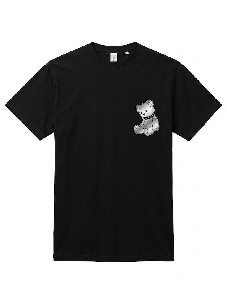 T-Shirt Nera Chrome (Tg. M)  Disegno38