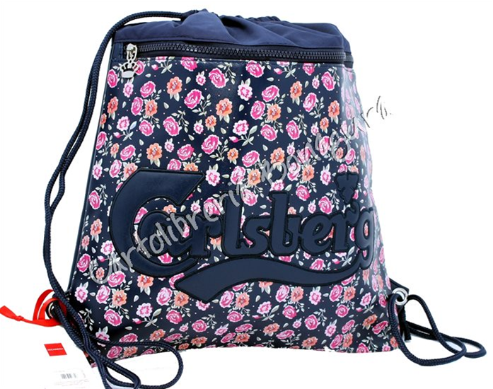 Zaino Multiuso Leggero Blu Floral Carlsberg