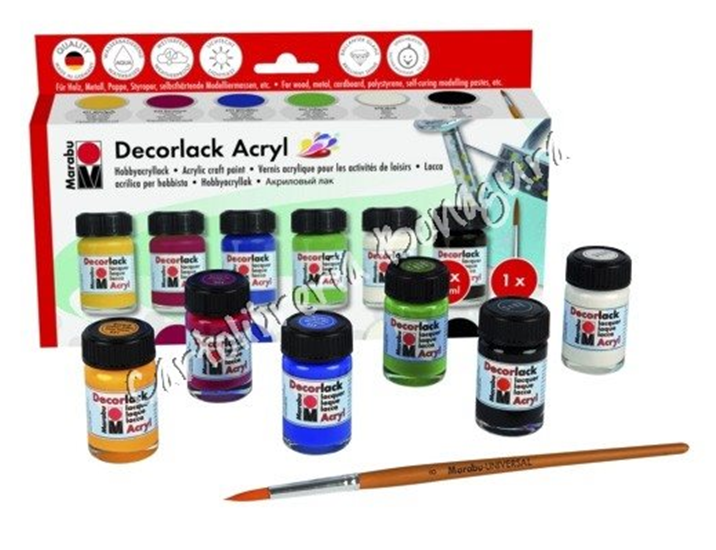 Set Acryl 6 pz Marabu