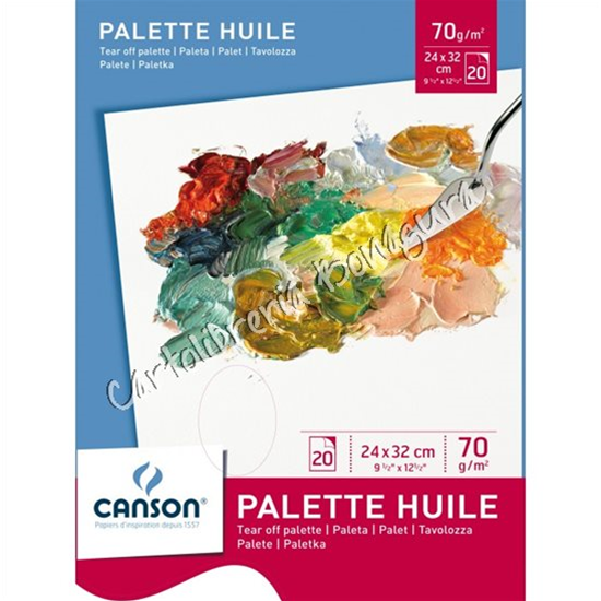 Blocco Tavolozza Palette Huile A4 Canson