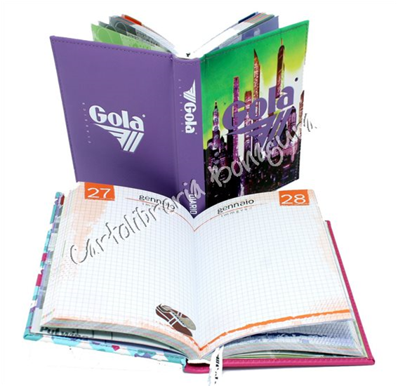 Diario Mini 12M Ecopelle Gola