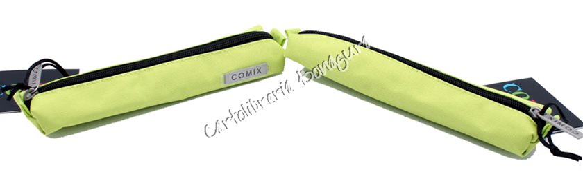 Astuccio Due Penne Rettangolare Giallo Monocromo Comix