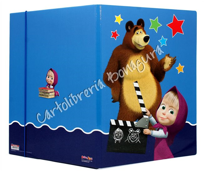 Cartella Portadisegni Celeste Masha e Orso Be Friends