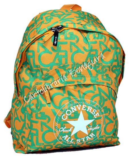 Zaino Americano Arancione Verde Pattern All Star Converse