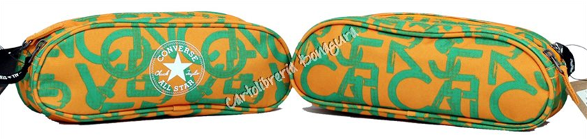 Bustina Doppia Arancione Verde Pattern All Star Converse
