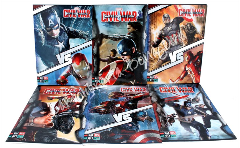 Quad. Maxi Rig. C - 1 Rigo Con Margine Per 4-5 elementare medie e superiori Civil War Capitan America Marvel