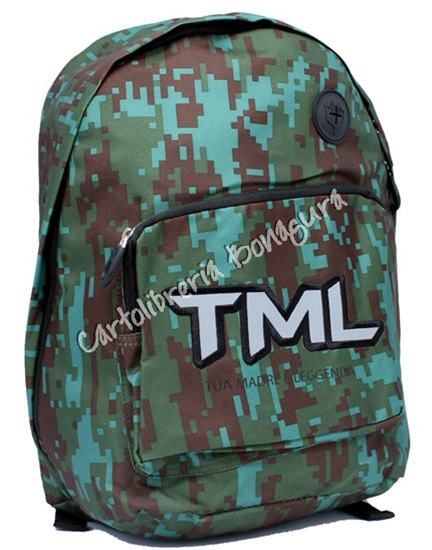 Zaino Americano Verde Pixel Tua Madre � Leggenda