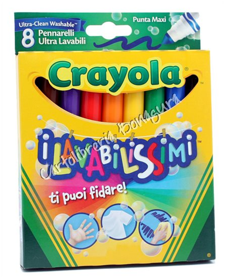 Pennarelli Punta Maxi 8pz I Lavabilissimi Crayola