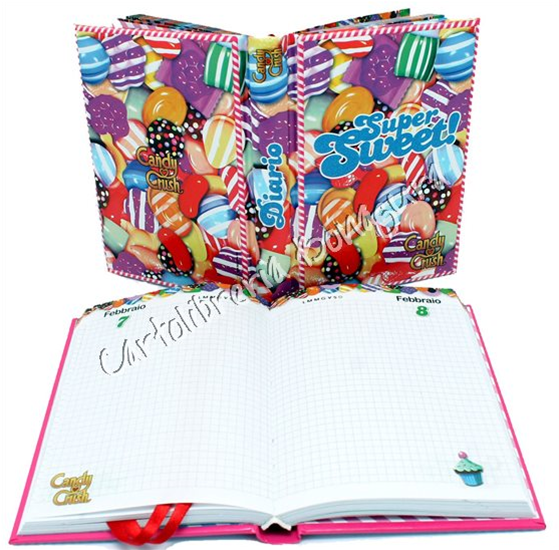 Diario Mini 12M Sweet Candy Crush