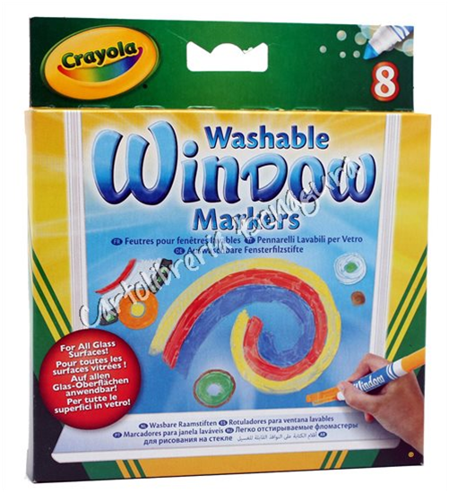 Pennarelli Per Vetro 8pz I Lavabilissimi Crayola