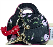 Portachiavi in Ecopelle Black Camomilla Gift