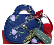 Portachiavi in Ecopelle Blu Camomilla Gift