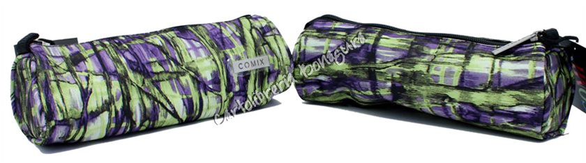 Astuccio Triangolare Verde/Viola Allover Comix