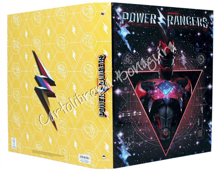Copertina Ad Anelli Giallo Power Rangers