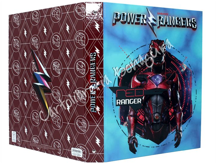 Copertina Ad Anelli Marrone Power Rangers
