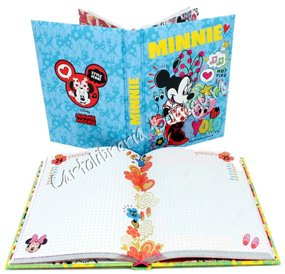 Diario Standard 10M Azzurro Pop Minnie