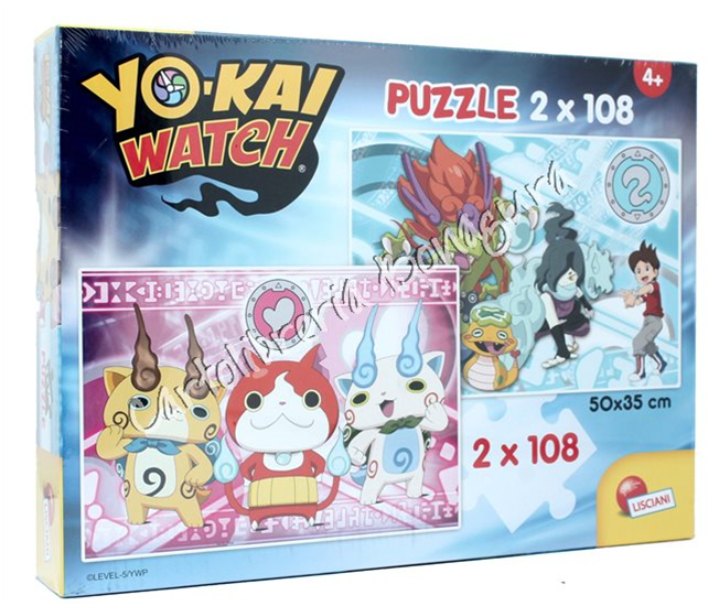 Puzzle 2x108 Yokai Watch Yo-Kai Are Reali Lisciani