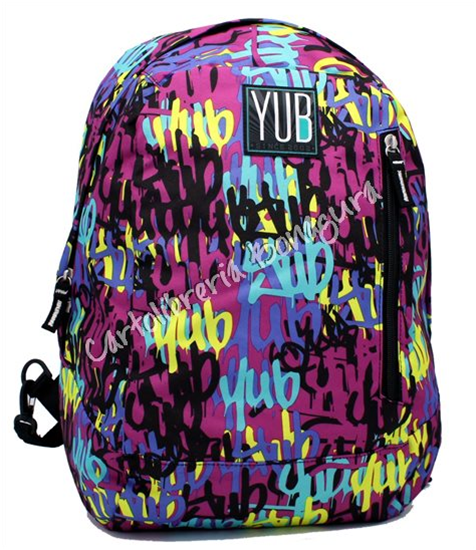 Zaino Double Porpora Graffiti Yub Seven