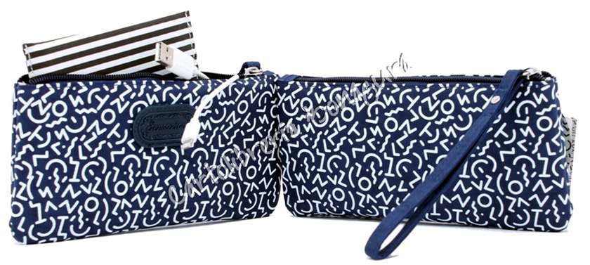 Pochette Power New C/Finestra Touch Blu Senzazioni