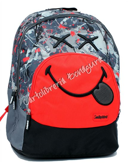 Zaino Organizzato Rosso Smile World