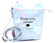 Mini Shoulder Bag Argento Metal Three Stars Camomilla