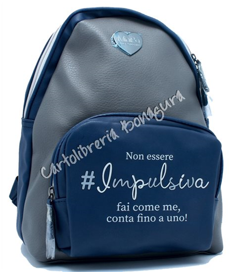 Zaino Mini Fashion Blu/Grigio MiniPà Pandorine