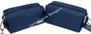 Astuccio Due Zip Blu Monocromo Comix
