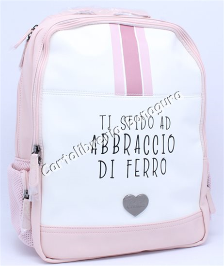 Zaino Organizzato Ecopelle Rosa MiniP� Pandorine