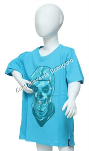T-Shirt Manica Corta 10 Anni 140 cm. Celeste Fortnite