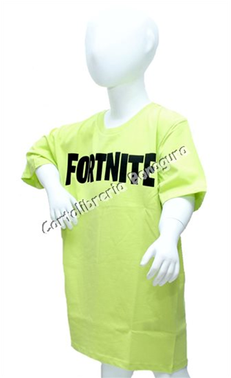 T-Shirt Manica Corta 14 Anni 164 cm. Verde Fortnite