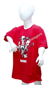 T-Shirt Manica Corta 14 Anni 164 cm. Rosso Fortnite