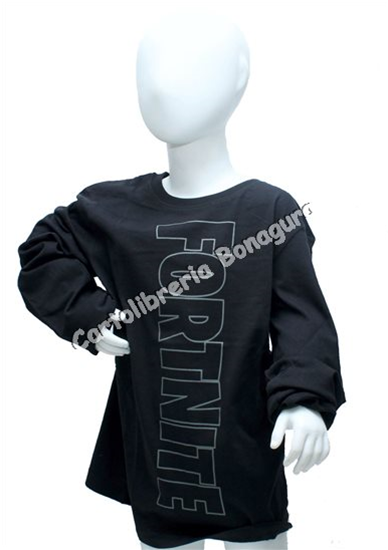 Maglia Manica Lunga 14 Anni 164 cm. Nero Fortnite