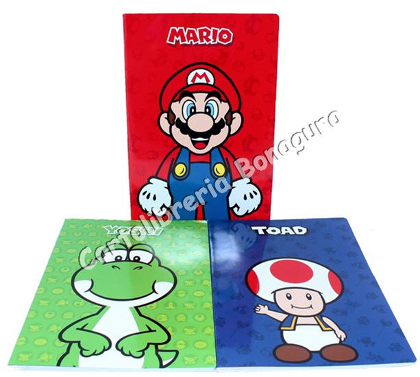 Quad. Maxi Rig. C - 1 Rigo Con Margine Per 4-5 elementare medie e superiori Super Mario