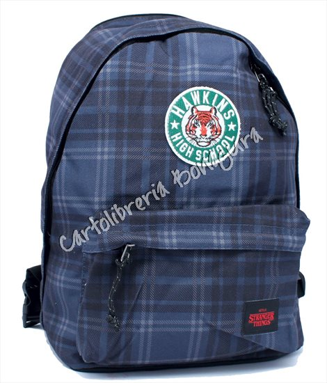 Zaino Free Time Reversibile Blu Strager Things