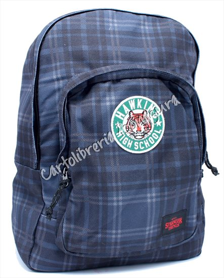 Zaino College Reversibile Blu Strager Things
