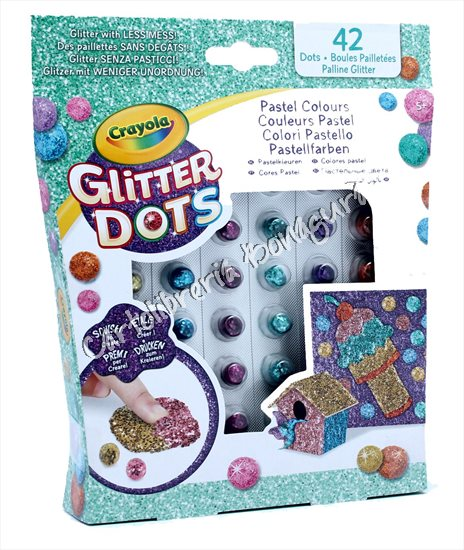 Glitter Dots Colori Pastel Crayola