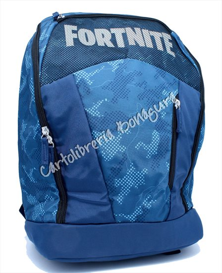 Zaino Organizzato Blu Camo Fortnite