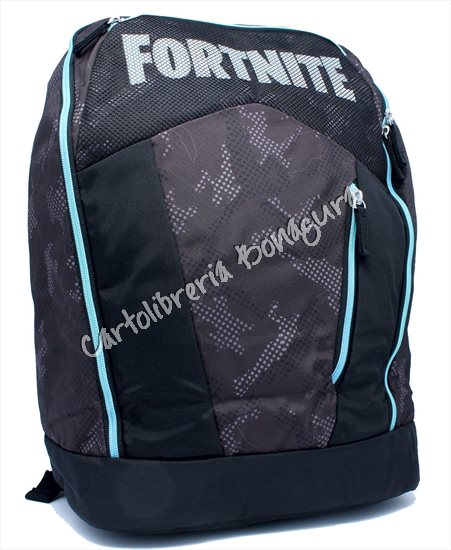 Zaino Organizzato Nero Camo Fortnite
