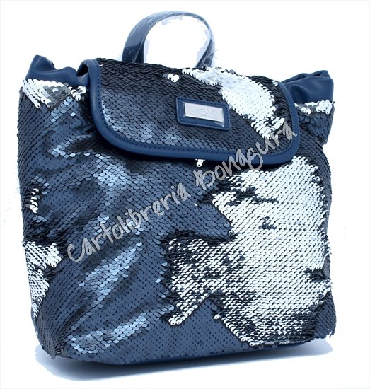 Zaino Paillettes Blu Hoy