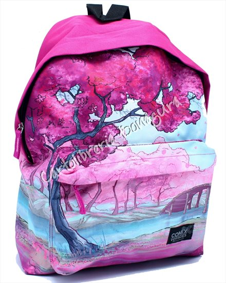 Zaino Americano Fucsia Voyages Comix