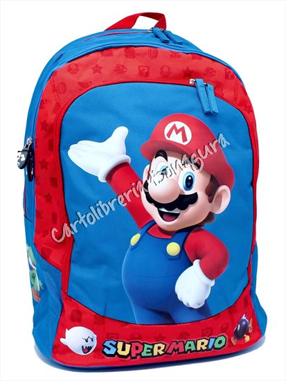 Zaino Organizzato Blu Super Mario