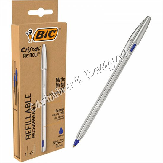 Blister Penna Cristal ReNew Bic