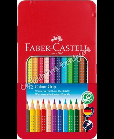 Pastelli Acquerellabili Grip Faber-Castel (conf. 12)