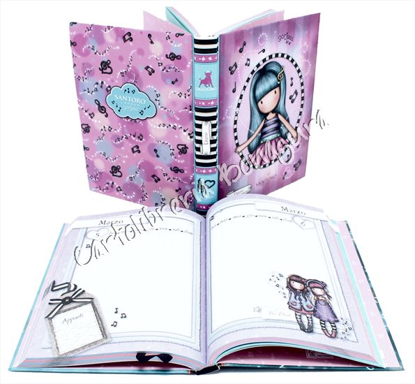 Diario Standard 12M Fucsia Gorjuss