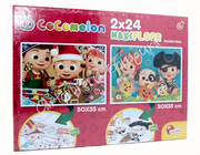 Maxi Puzzle 24x2pz Floor Start The Day With a Song! Cocomelon Lisicani