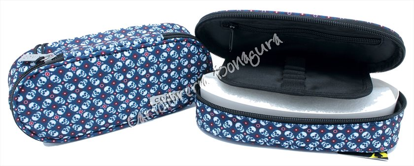 Astuccio Ovale Skulls Allover Comix