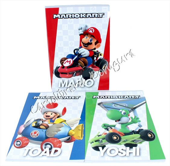 Quad. Maxi Rig. Q - Quadretti Con Margine Per 3-4-5 elementare medie e superiori Super Mario Kart