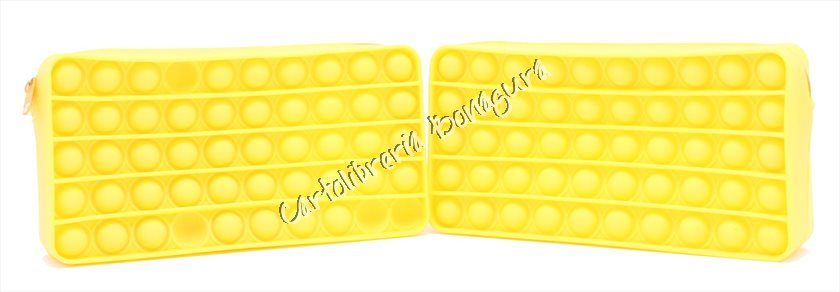 Bustina Silicone Pop It Giallo Ninna e Matti