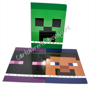 Quad. Maxi Rig. B - Righe per 3 elementare Character Minecraft
