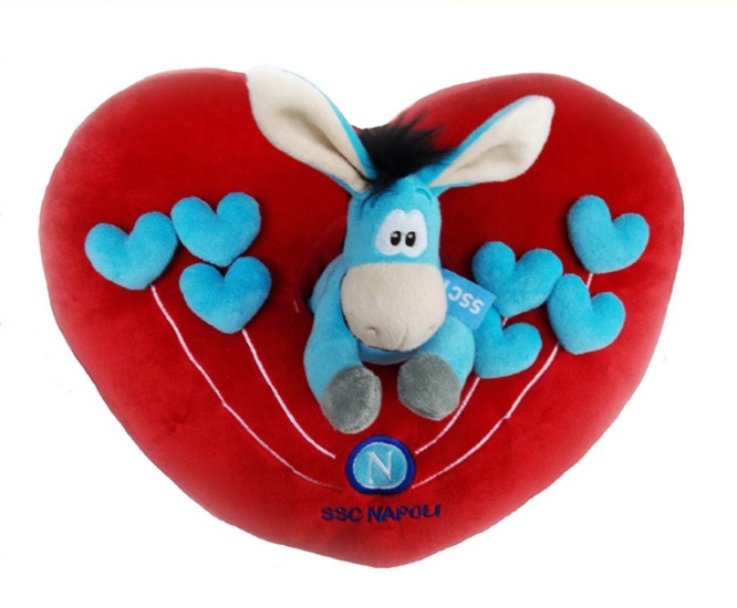 Peluche Cuore C/Mascotte SSC Napoli